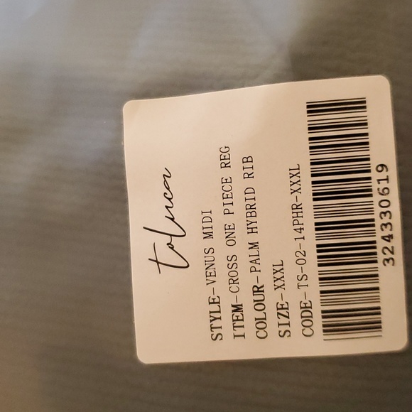 Toluca Swim Venus Midi Long Cross-back one-piece - Palm - Picture 14 of 15